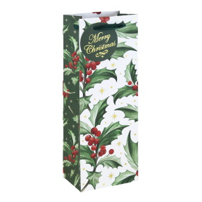 Eurowrap italtasak (12,7x35,5x9 cm) Merry Christmas, magyalos karácsonyi (6)