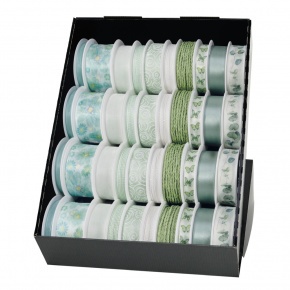 Goldina szalag, fehér, zöld, pillangós, 10-féle (6)