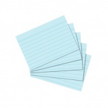 Herlitz Kartoték kártya A7/100 ív, vonalas kék