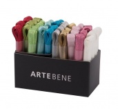 Artebene ajándékkötöző (2m x 10mm, 40db/dp) csillogó színek, 10-féle