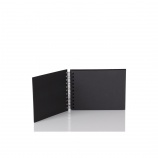 Rössler Soho Fotóalbum (14,5x19,5 cm, 20 lap, spirálos, fekete lapok) fekete