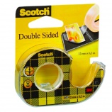 3M Scotch Kétoldalas ragasztószalag 12 mm × 6,3 m, kétoldalt öntapadó, utántölthető adagolón