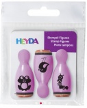 Heyda mini nyomda, 3 db-os, béka, madár, kukac