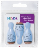 Heyda mini nyomda, 3 db-os, felhő, nap, hold