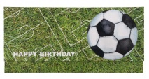 Artebene ajándékutalvány tartó (23x11 cm) Happy Birthday, focipályás 2022