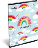 Lizzy Card Tűzött füzet, A/5 2.o. Lollipop Happy Rainbow