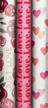 Stewo tekercses csomagolópapír (70x200 cm) Just Love, szíves, 3-féle 2022