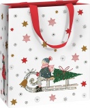 Stewo ajándéktasak (18x8x21 cm) szánkós kislány, Lilli karácsonyi (2)