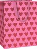 Stewo ajándéktasak Love (23x13x29 cm) rózsaszín, szíves 2022