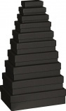 Stewo ajándékdoboz (8x5,5x2,5 cm, kicsi) One Colour, fekete