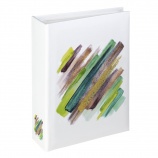 Hama fotóalbum, 10x15 cm, 100db, zöld ecsetvonások, Minimax