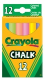 Crayola 12 db Táblakréta, pormentes, színes