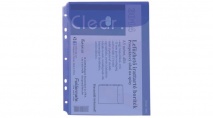 FOLDERMATE Irattartó boríték, A5, lefűzhető, tépőzáras CLEAR, kék