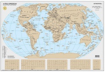 Stiefel Kaparós Föld térkép A1 (84x57 cm)