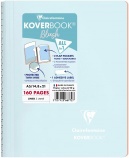 Clairefontaine spirálfüzet tároló zsebekkel (A5, 80 lap, von.) PP, pasztell kék