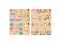 Herlitz Matrica-szett 4db Happy Eco B-day