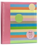 FOTOPLUS Öntapadós fotóalbum 20/25,8X28 BABY STRIPES