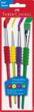 Faber-Castell Ecset készlet 4db-os puha tapintású (2,6,10,12)