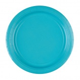 Amscan tányér (8db, 22,8 cm) türkizkék