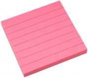 Info Notes önt.jegyzettömb, 75x75mm, 80lap, vonalas, brilliant pink