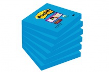 3M Post-it Super Sticky jegyzettömb 76×76 mm, 90 lap, kék