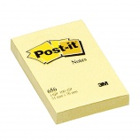 3M Post-it Öntapadó jegyzettömb 51 × 76 mm, 100 lap, kanári sárga, 12-es celofán gyűjtővel