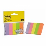 3M Post-it Jelölőlapok 15 × 50 mm, 5 × 100 lap, neon színek