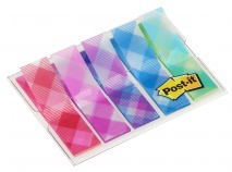 3M Post-it öntapadós jelölőcímke (12x43 mm, 5x20 db) kockás mintás