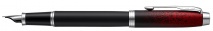Parker Royal I.M. Töltőtoll 2073479 Fekete-PIROS, Ezüst klipsz