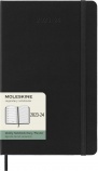 MOLESKINE Határidőnapló 2023/24 18 hónap, heti, kemény borítású, fekete (L)