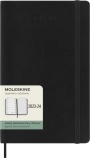 MOLESKINE Határidőnapló 2023/24 18 hónap, heti, puha borítású, fekete (L)