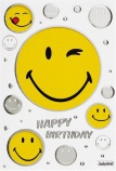BSB képeslap, smilek, Happy Birthday (állvány)