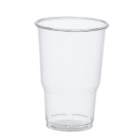 Papstar 25db Pohár hideg italhoz, PLA pure (0,25l, 7,8cm x 11cm) átlátszó, habszéllel