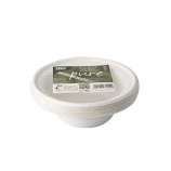 Papstar 12db Tál, cukornád pure (380ml, 15,5x4,6 cm) fehér ÚJ