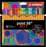 Stabilo Point 88 tűfilc készlet 24 db-os ARTY