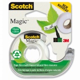 3M Scotch Magic körny.barát rag.szalag adagolóban 19 mm × 20 m, újrafelh. műa.tépőben