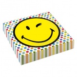 Amscan szalvéta 33x33cm, 2-rétegű, 16db, Smileyworld