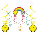Amscan papírgirland 1,3 m, Happy Birthday, szivárványos, Smileworld