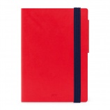 Legami határidőnapló, mini (11x8 cm), heti, piros, 2023