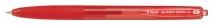 Pilot Super Grip G nyomógombos golyóstoll, piros test, piros tinta