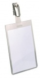 Durable névkitűző 90x60mm forgatható fémcsipesszel, álló