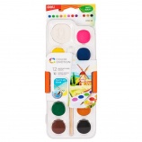 DELI COLOR EMOTION Vízfesték, 12x28 mm, 12 különböző színben