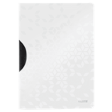 LEITZ WOW Colorclip, PP mappa A4 30lap, fehér