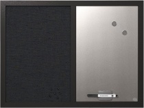 Bi-Office mágnestábla+üzenőfal, 60x45 cm, exluzív, fekete