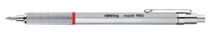 Rotring Rapid PRO Golyóstoll, 1,0 mm, nyomógombos, ezüst (web)