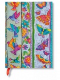 Paperblanks Butikkönyv, Midi, vonalas, Hummingbirds & Flutterbyes