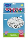 Scooli színező 5 radíros színes ceruzával, Peppa Pig