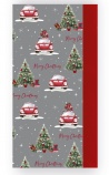 Eurowrap selyempapír (50x70 cm) ezüst, piros autós, 8ív/csomag karácsony (2)