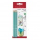 Faber-Castell Grafitceruza szett 3db-os 1111 HB színes testű + radír + hegyező BL.