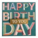 Artebene mini képeslap borítékkal (8x8 cm) Happy Birthday (5)
